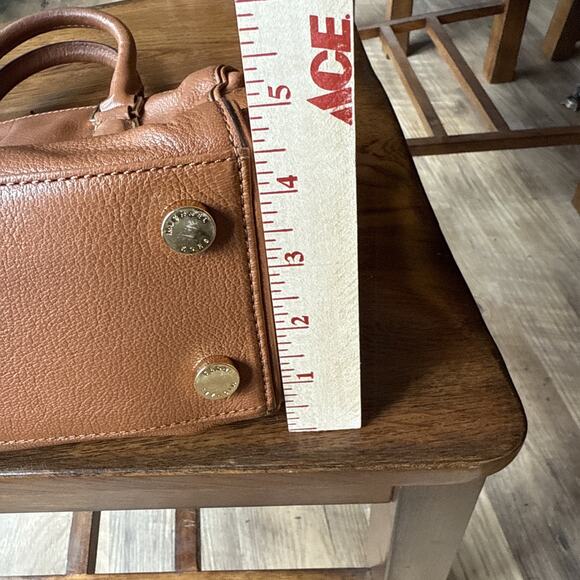 Michael Kors Handbag Women's Brown Grain Leather Zipper Pockets Double Handle - Picture 12 of 14